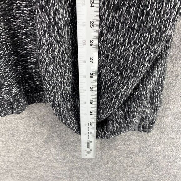 H&M Cardigan Women 10 Gray Knit Open Front Long Sleeve Pockets Acrylic Casual - Picture 8 of 9